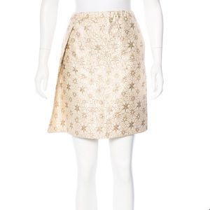 Marni Gold Brocade Skirt NWT